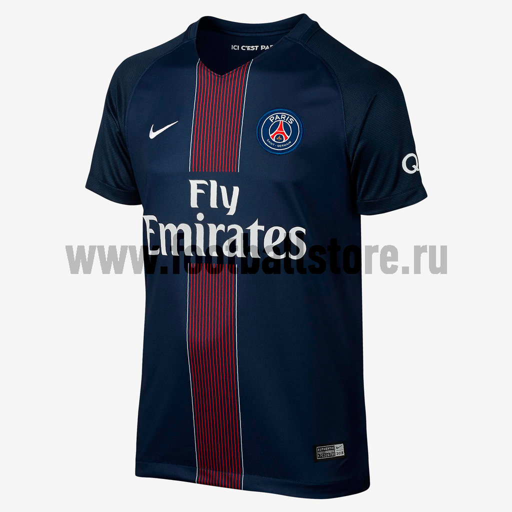 Клубная продукция Nike Футболка подростковая Nike PSG Home Stadium Boys 777068-411
