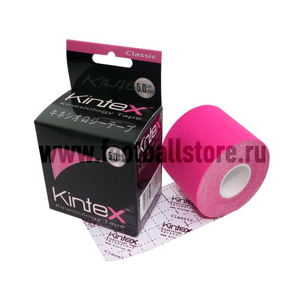 Тейп Kintex, classic, розовый, 5см х 5м