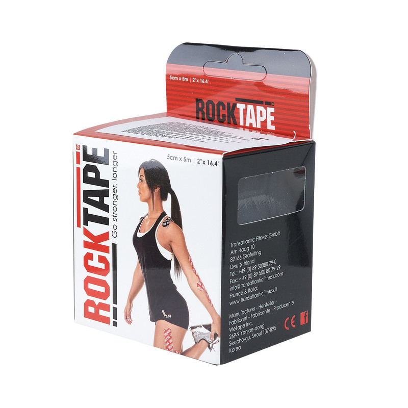 Тейп RockTape Кинезиотейп Classic, 5см х 5м, черный