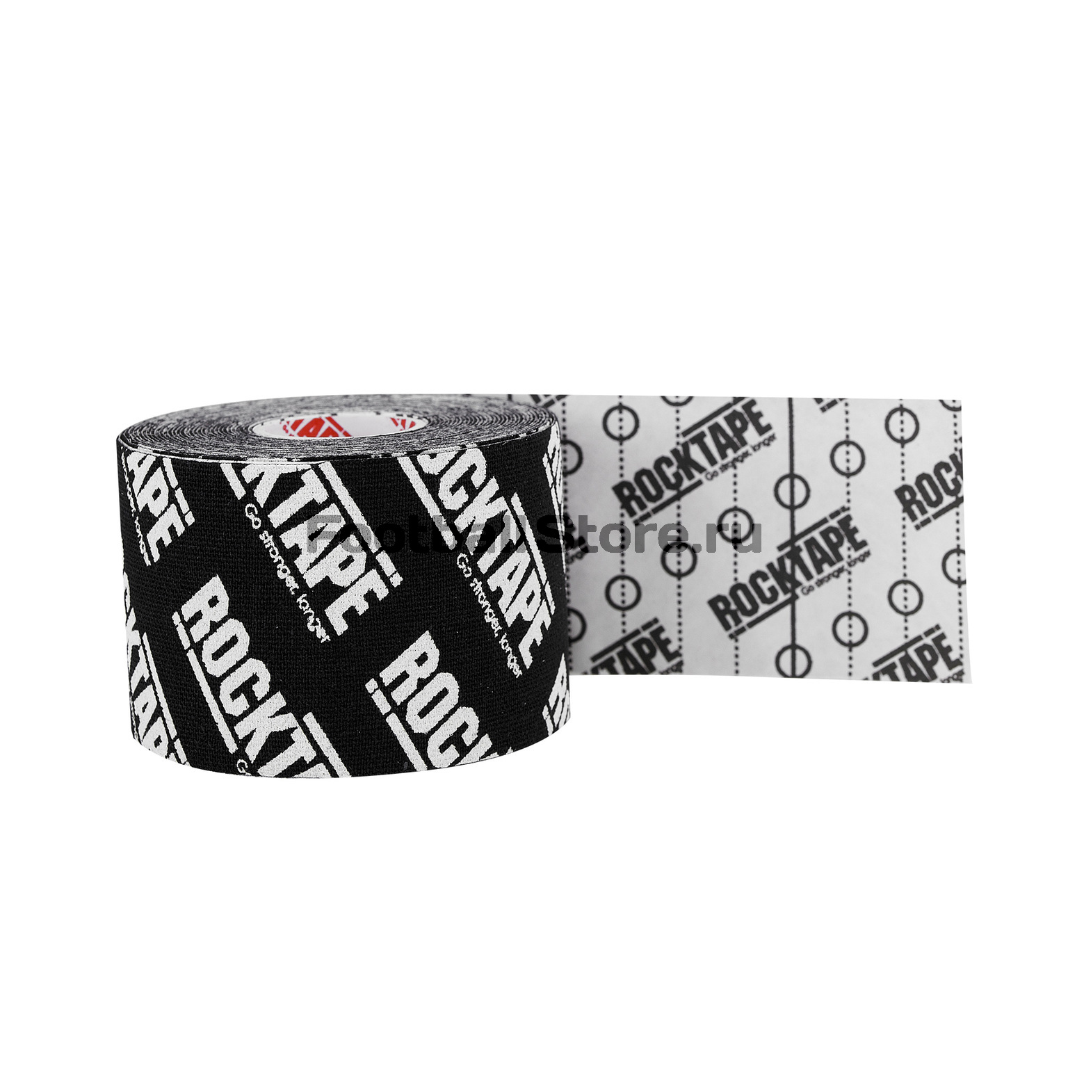 Тейп RockTape Кинезиотейп Classic, 5см х 5м, черный логотип