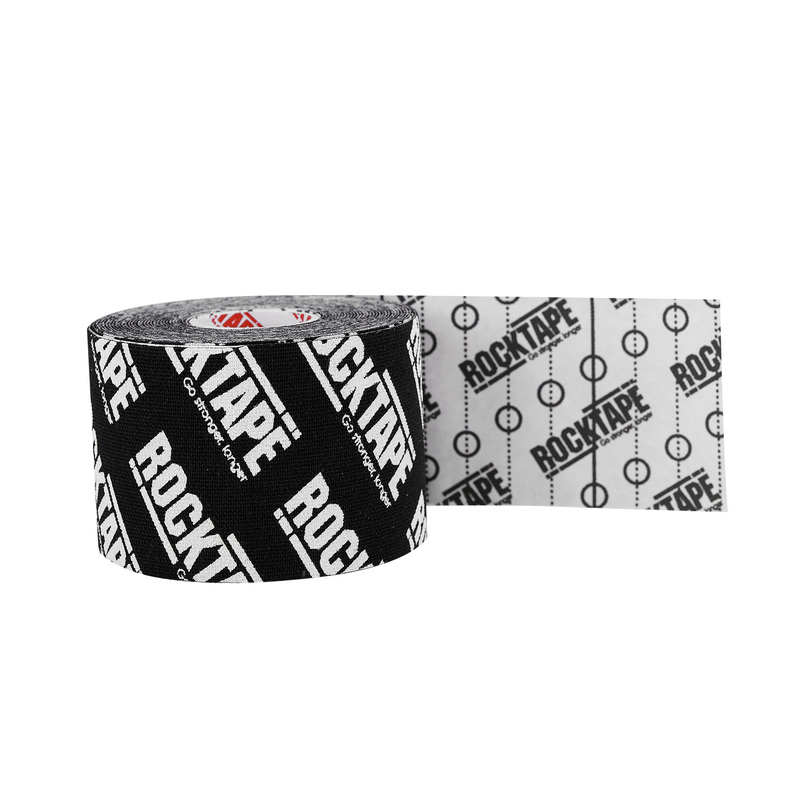 Тейп RockTape Кинезиотейп Classic, 5см х 5м, черный логотип