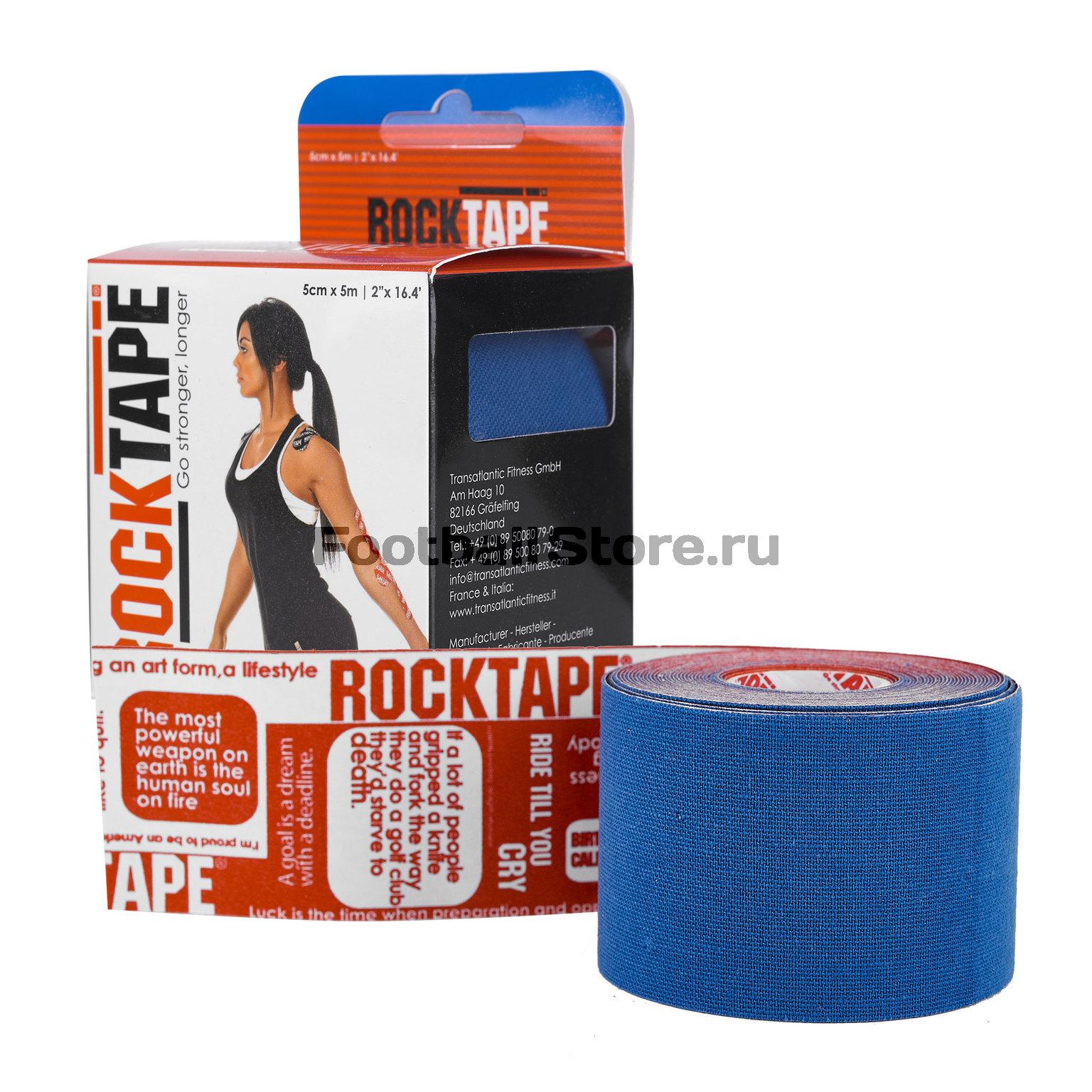 Тейп RockTape Кинезиотейп Classic RCT100-NBLU-OS