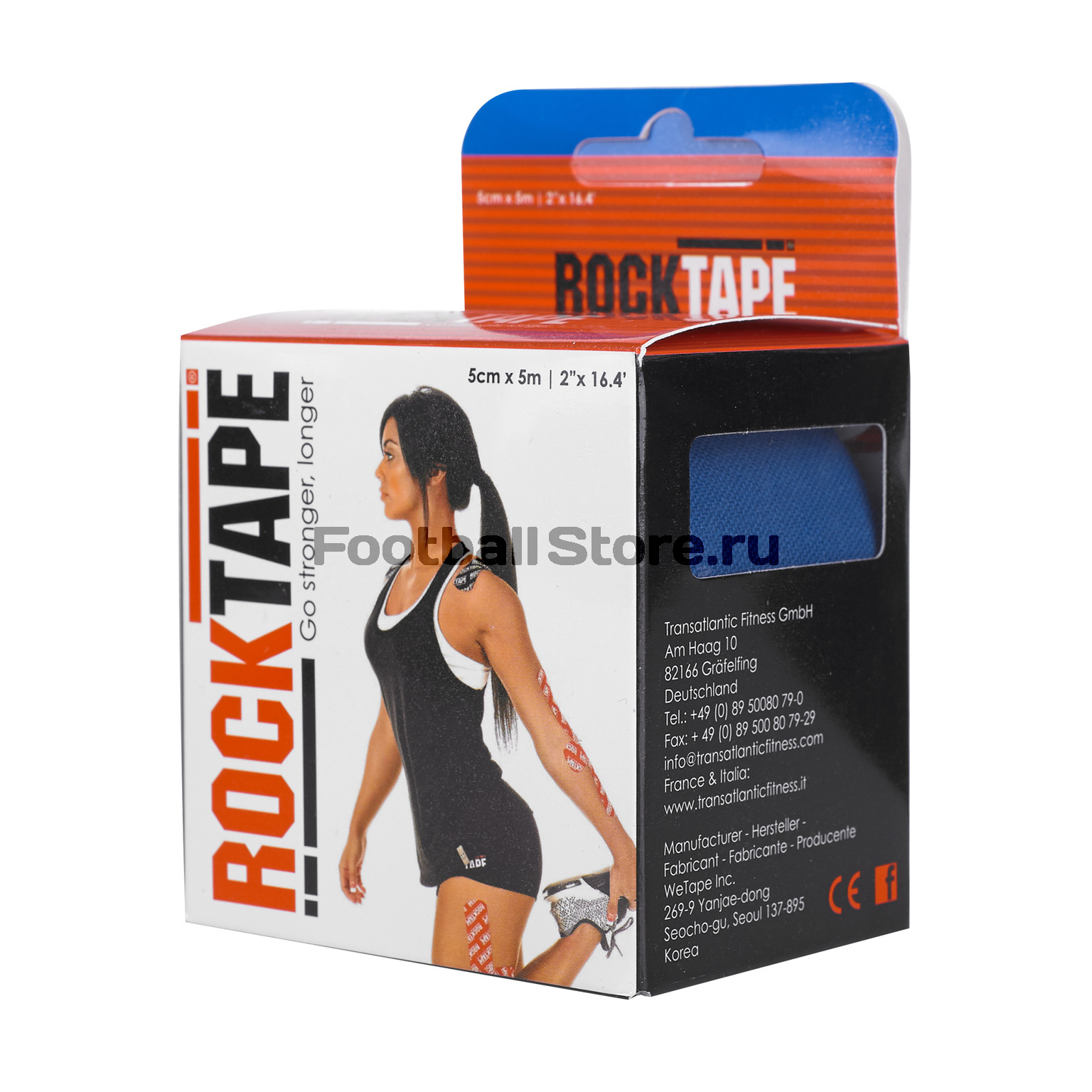 Тейп RockTape Кинезиотейп Classic RCT100-NBLU-OS