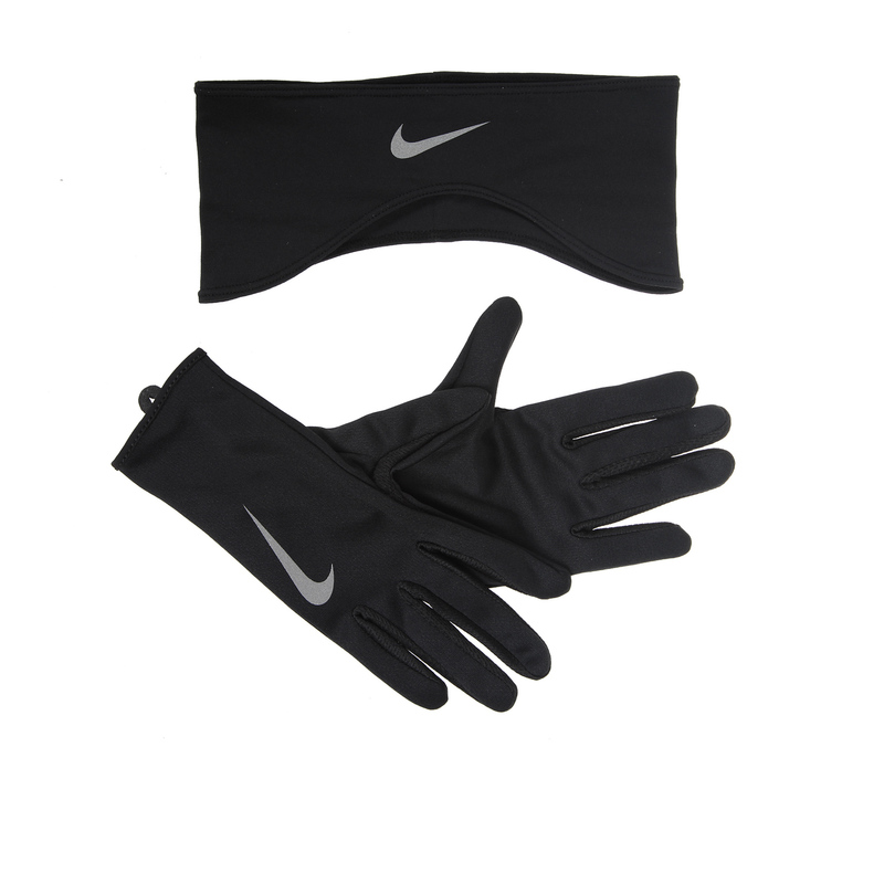 Набор для бега женский (перчатки + повязка) Nike Dry Fit N.RC.03.001.SL