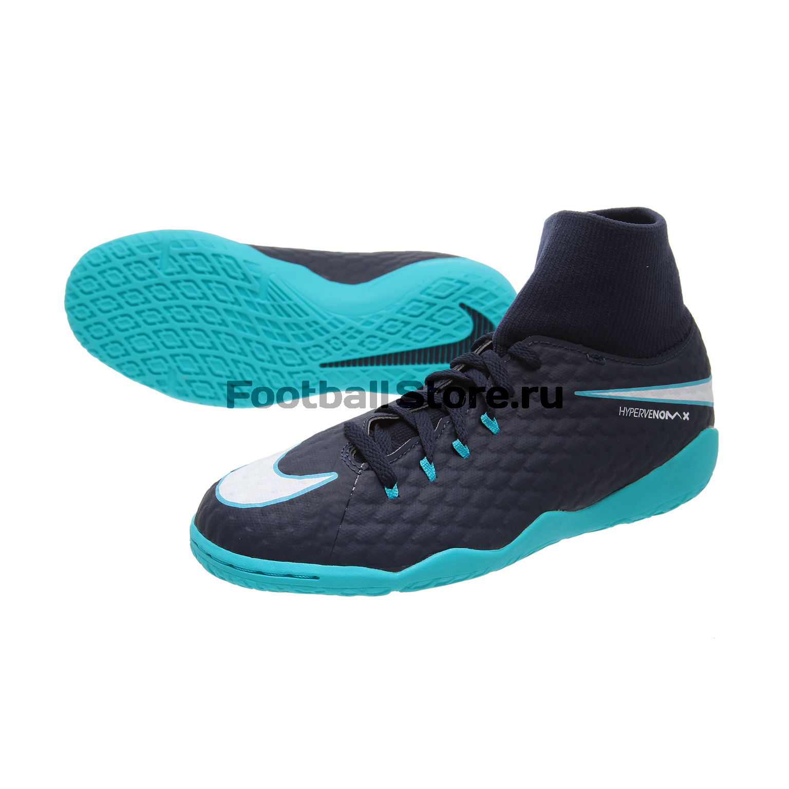 Футзалки детские Nike HypervenomX Phelon 3 DF IC 917774-414