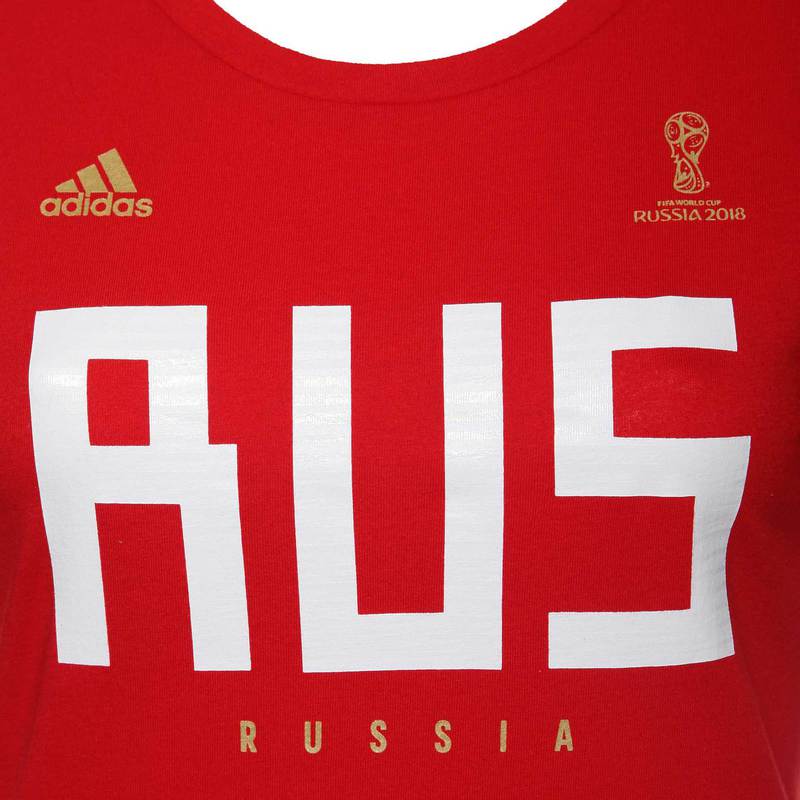 Футболка женская Adidas Russia Wns CW2077