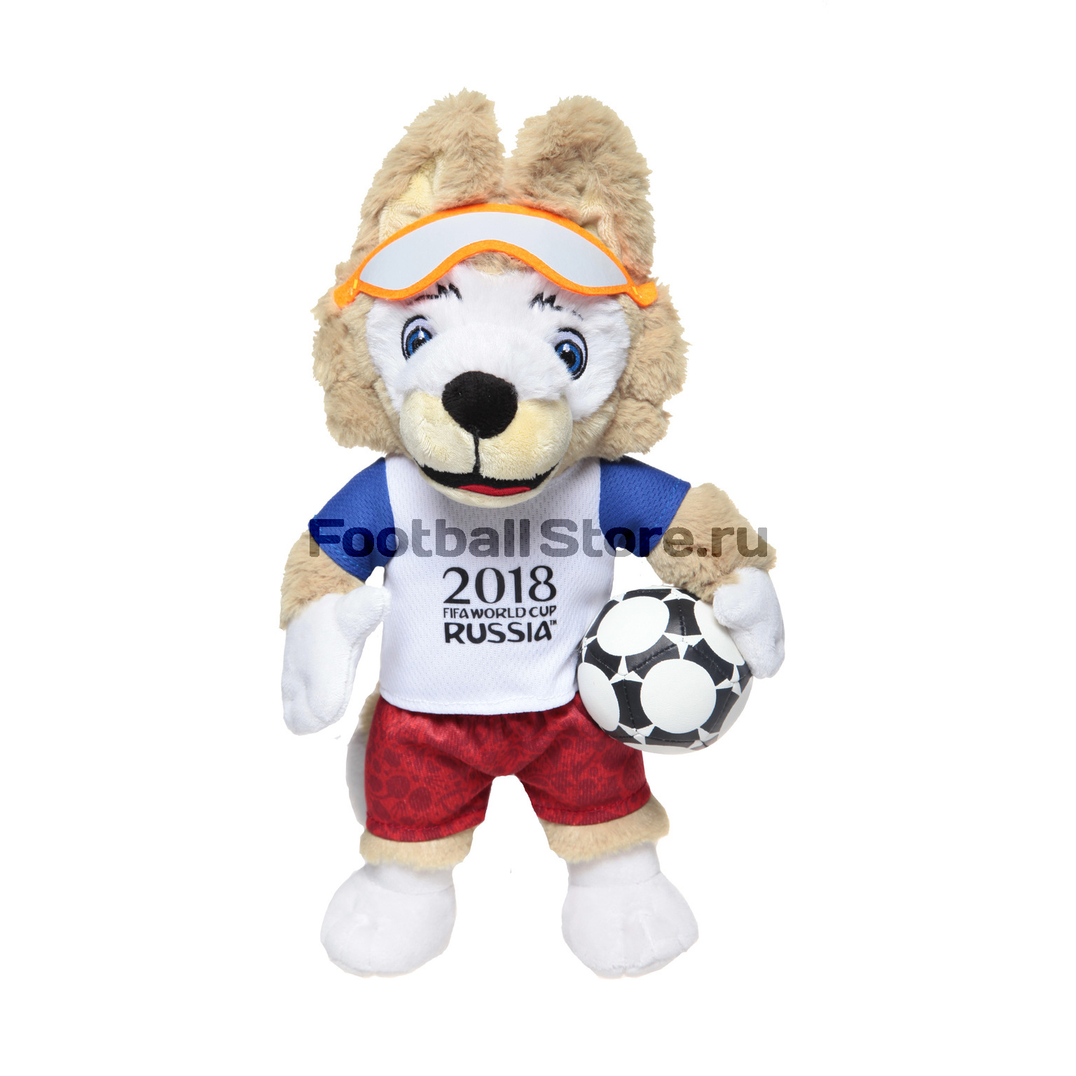 Купить Игрушка мягкая "Волк Забивака" FIFA 2018 (33 см), Белый ...