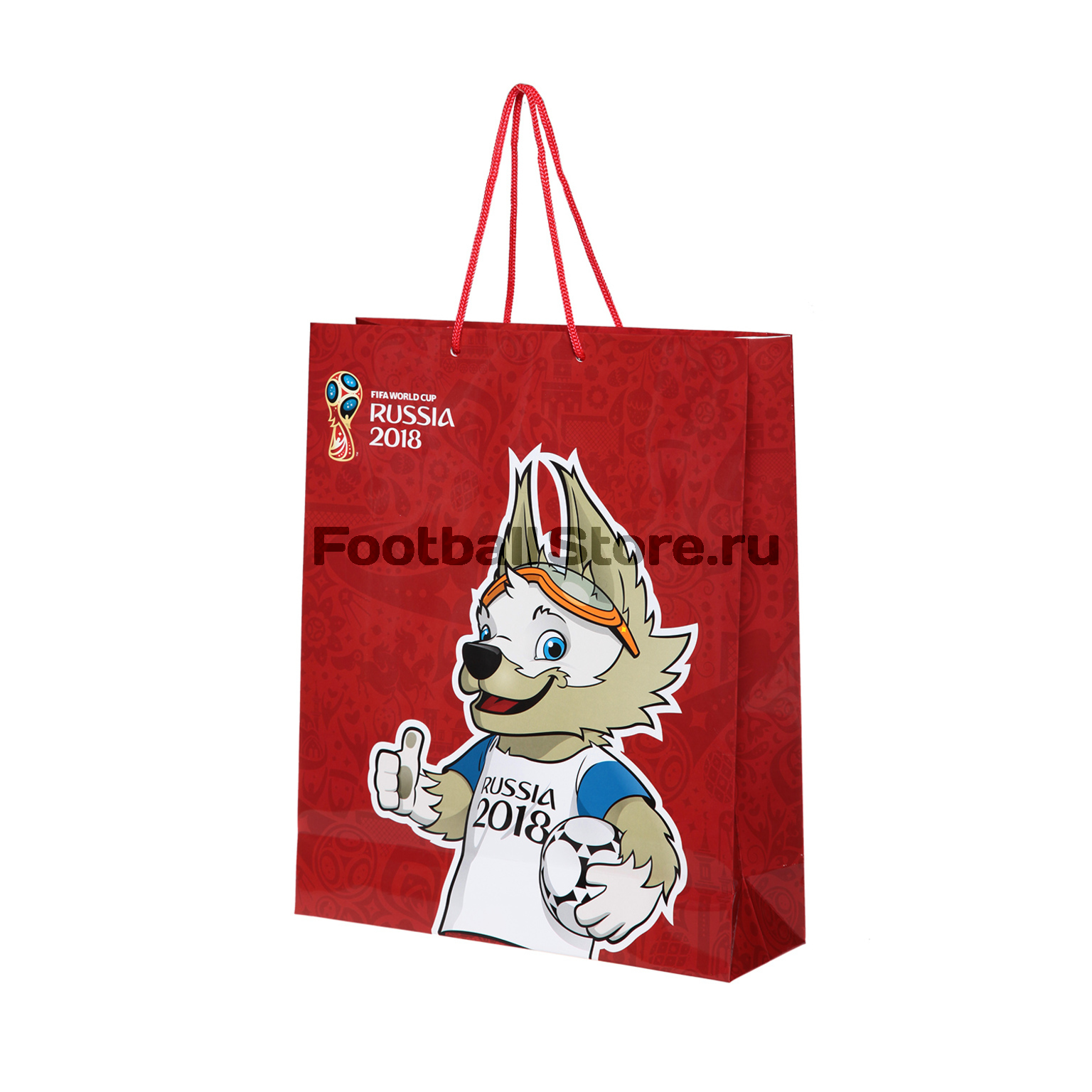 Пакет подарочный " Забивака" красный FIFA-2018