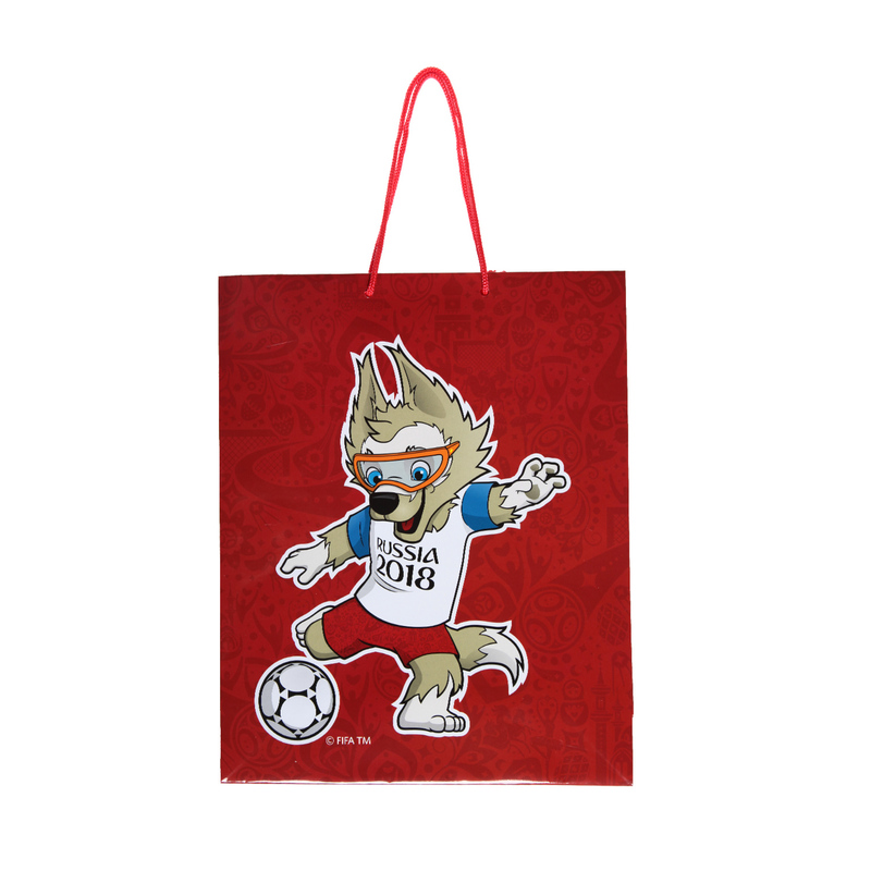 Пакет подарочный " Забивака" красный FIFA-2018