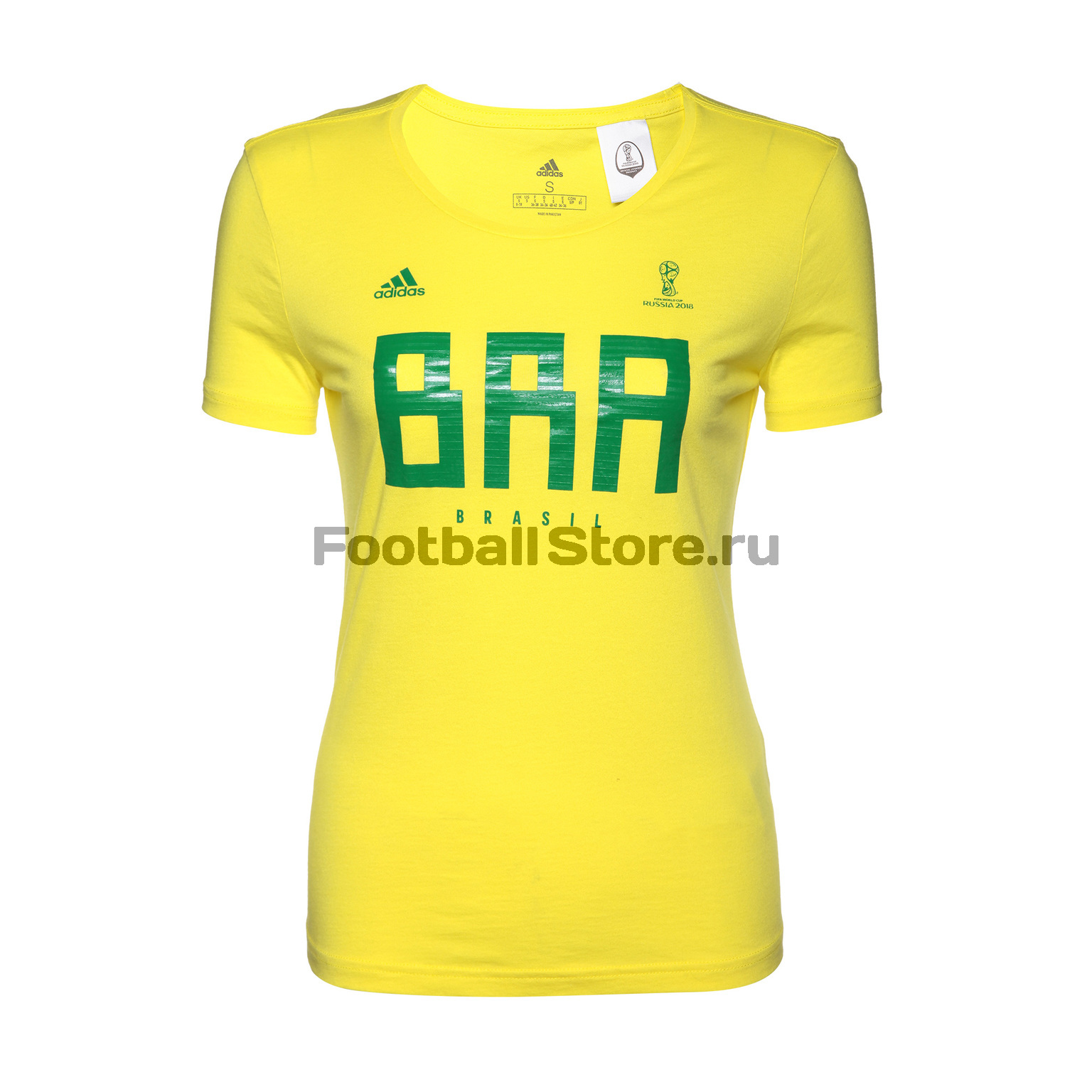 Футболка женская Adidas сборной Бразилии CW2076