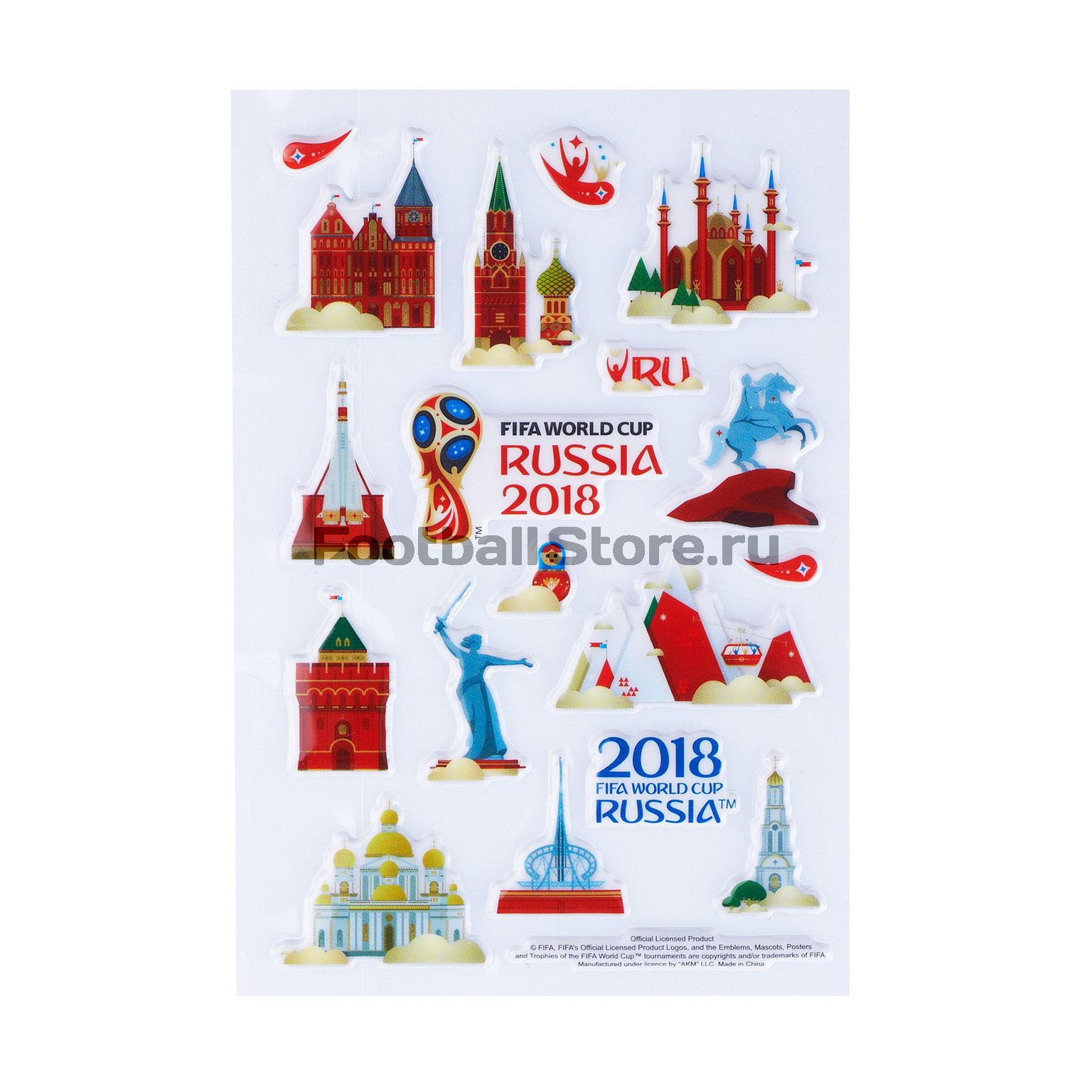 Купить Набор наклеек "Города ЧМ 2018" FIFA-2018 в интернет магазине ...