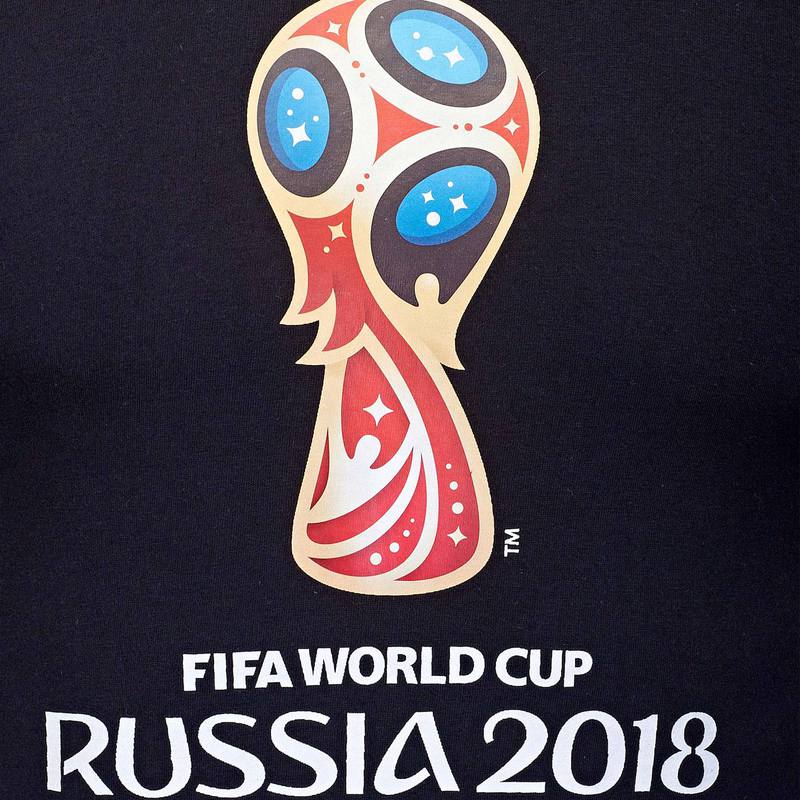 Футболка  "Эмблема FIFA-2018" черный арт.F-17-1C-O-BL
