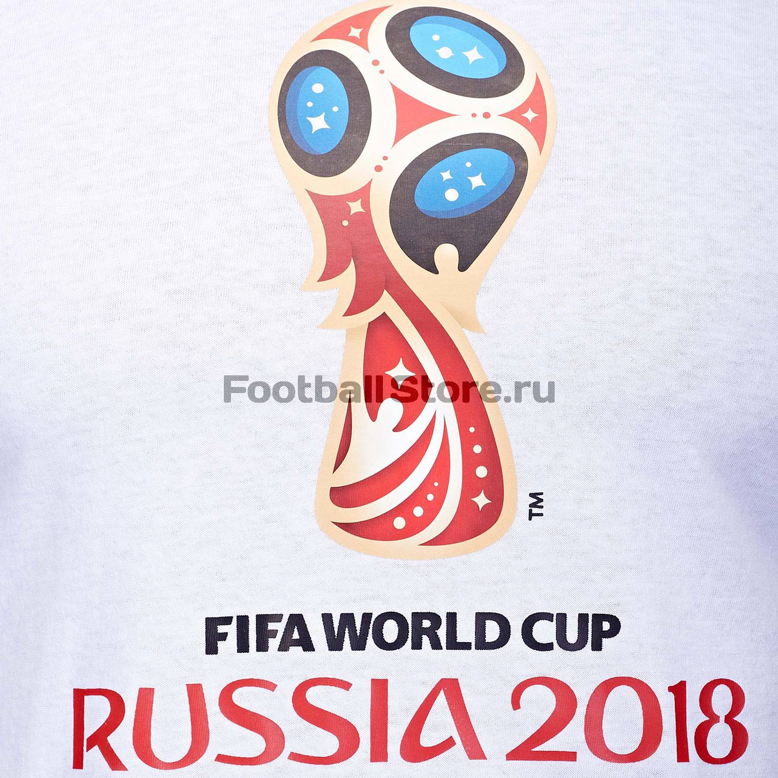 Футболка " Эмблема FIFA-2018" белый арт.F-17-1C-O-W