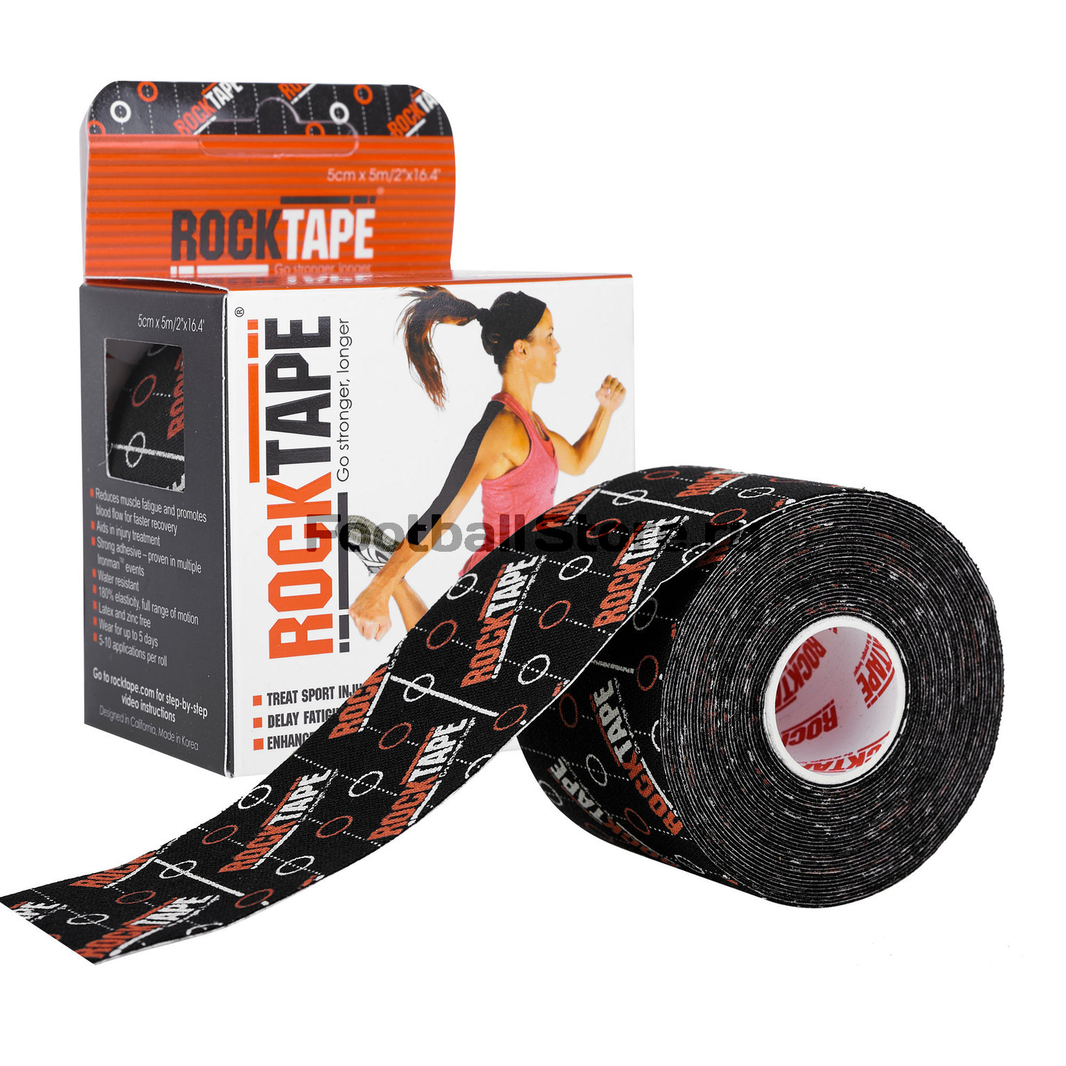 Тейп RockTape Кинезиотейп Classic, 5см х 5м, clinical