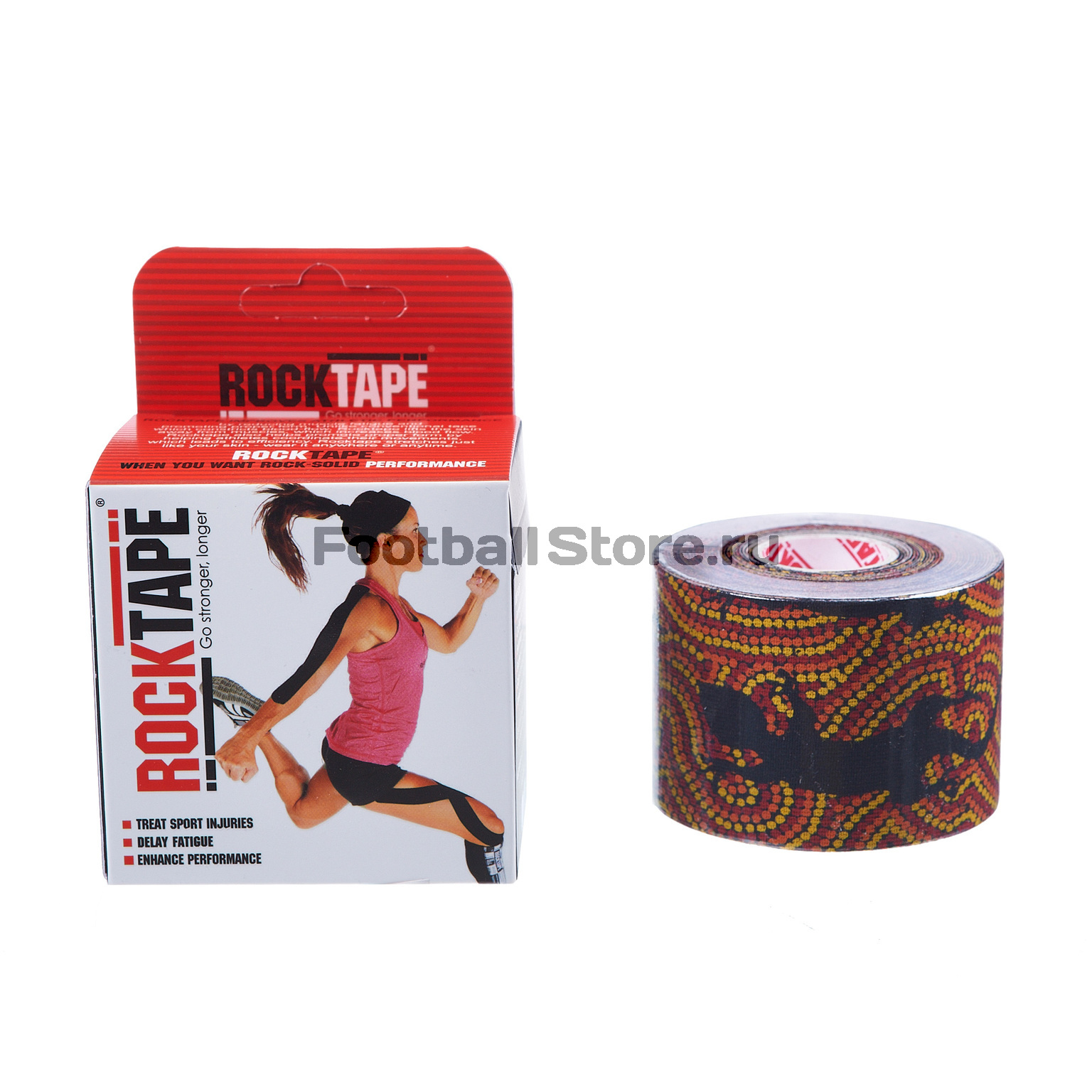 Тейп RockTape Кинезиотейп Design, 5см х 5м, ящерица