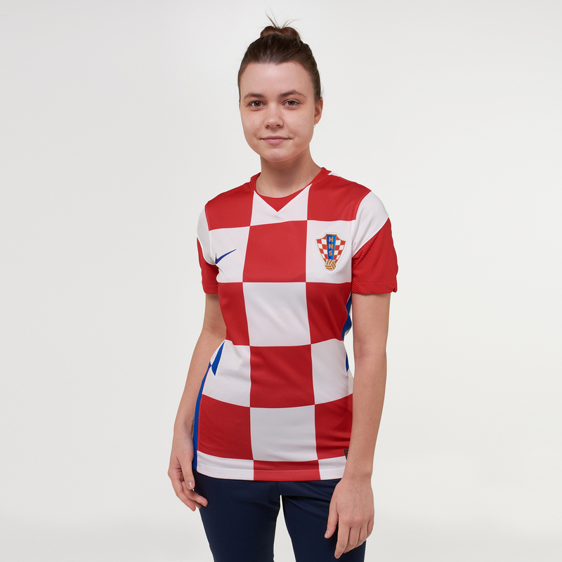 Женская игровая домашняя футболка Nike сборной Хорватии сезон 2020/21