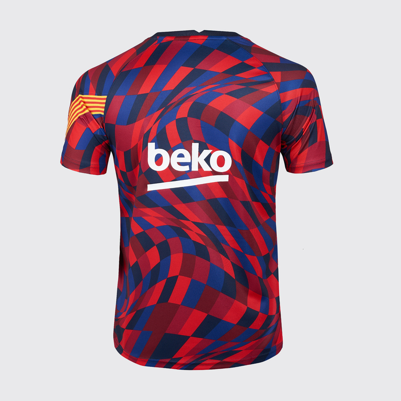 Футболка предыгровая подростковая Nike Barcelona сезон 2020/21