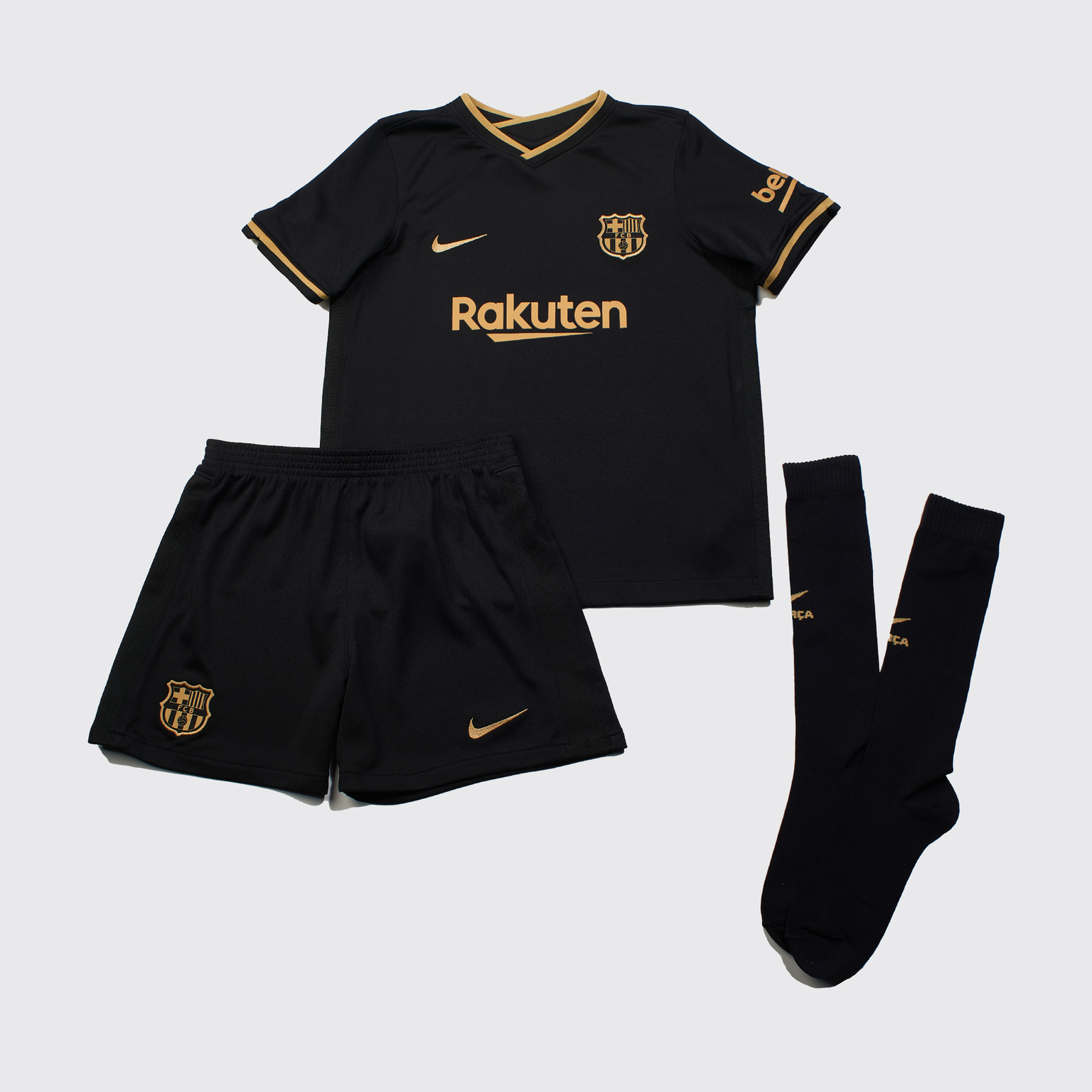 Комплект детской формы Nike Barcelona сезон 2020/21