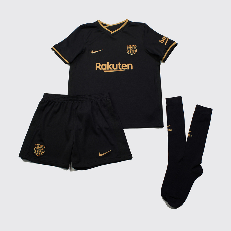 Комплект детской формы Nike Barcelona сезон 2020/21