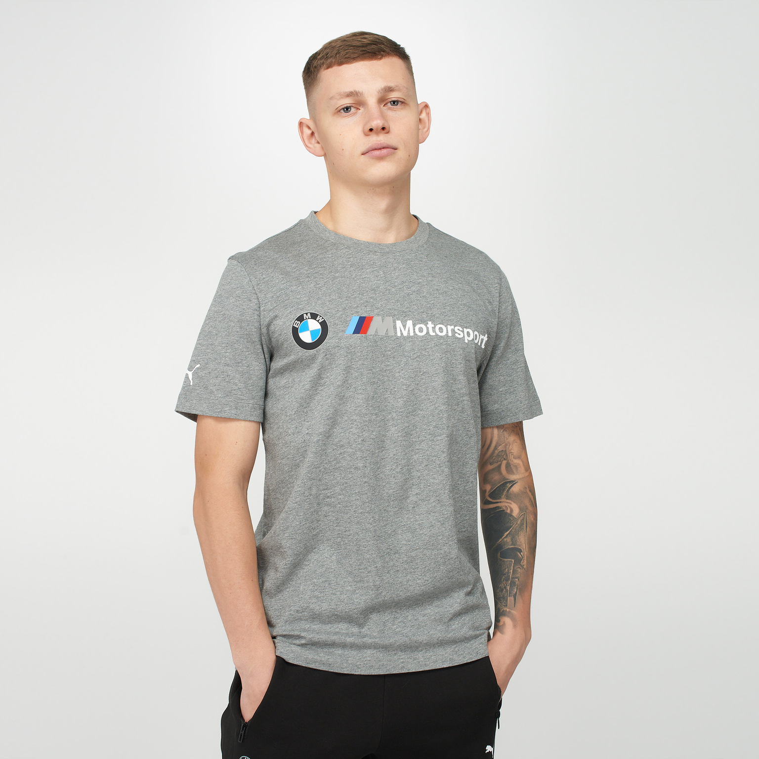 Футболка хлопковая Puma BMW MMS Logo Tee 59536903