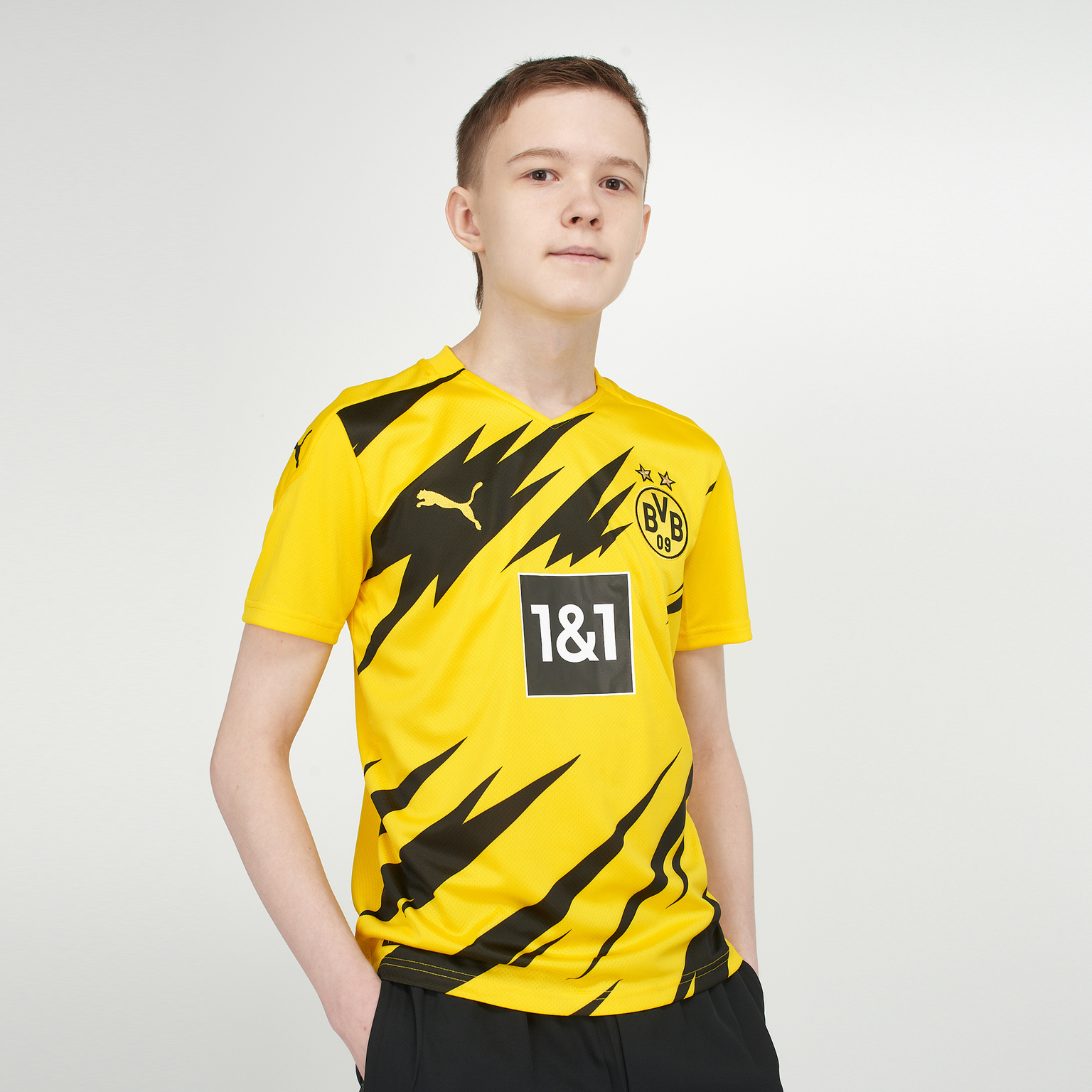 Футболка домашняя подростковая Puma Borussia сезон 2020/21