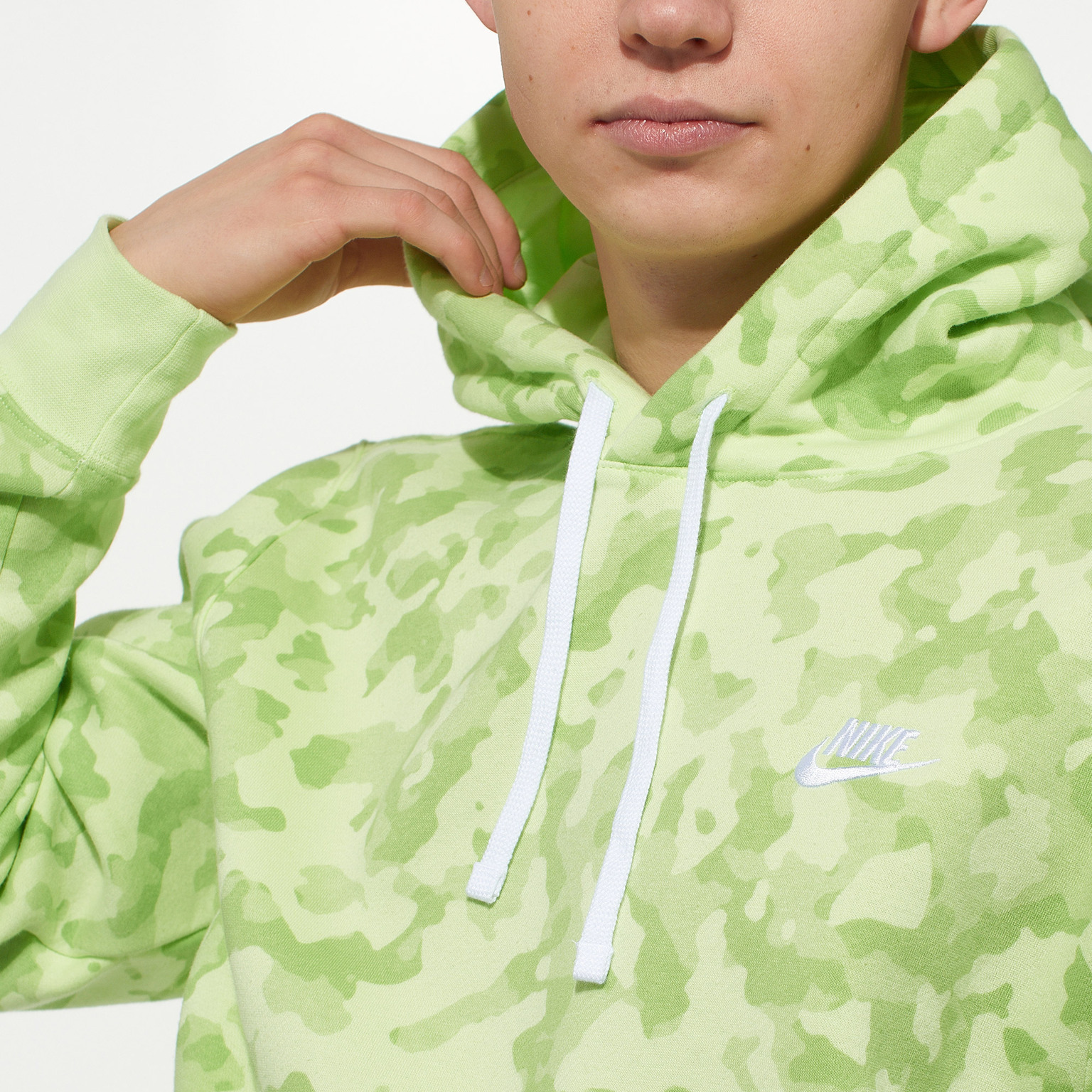 Толстовка Nike Club BB Hoodie Camo DA0055-383