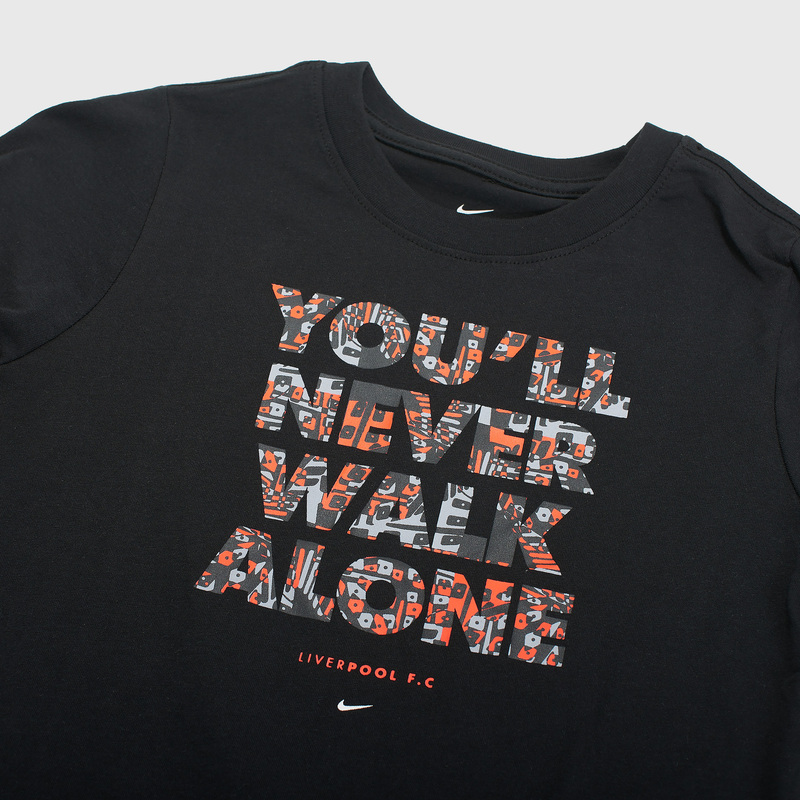 Футболка подростковая хлопковая Nike Liverpool DD0846-010