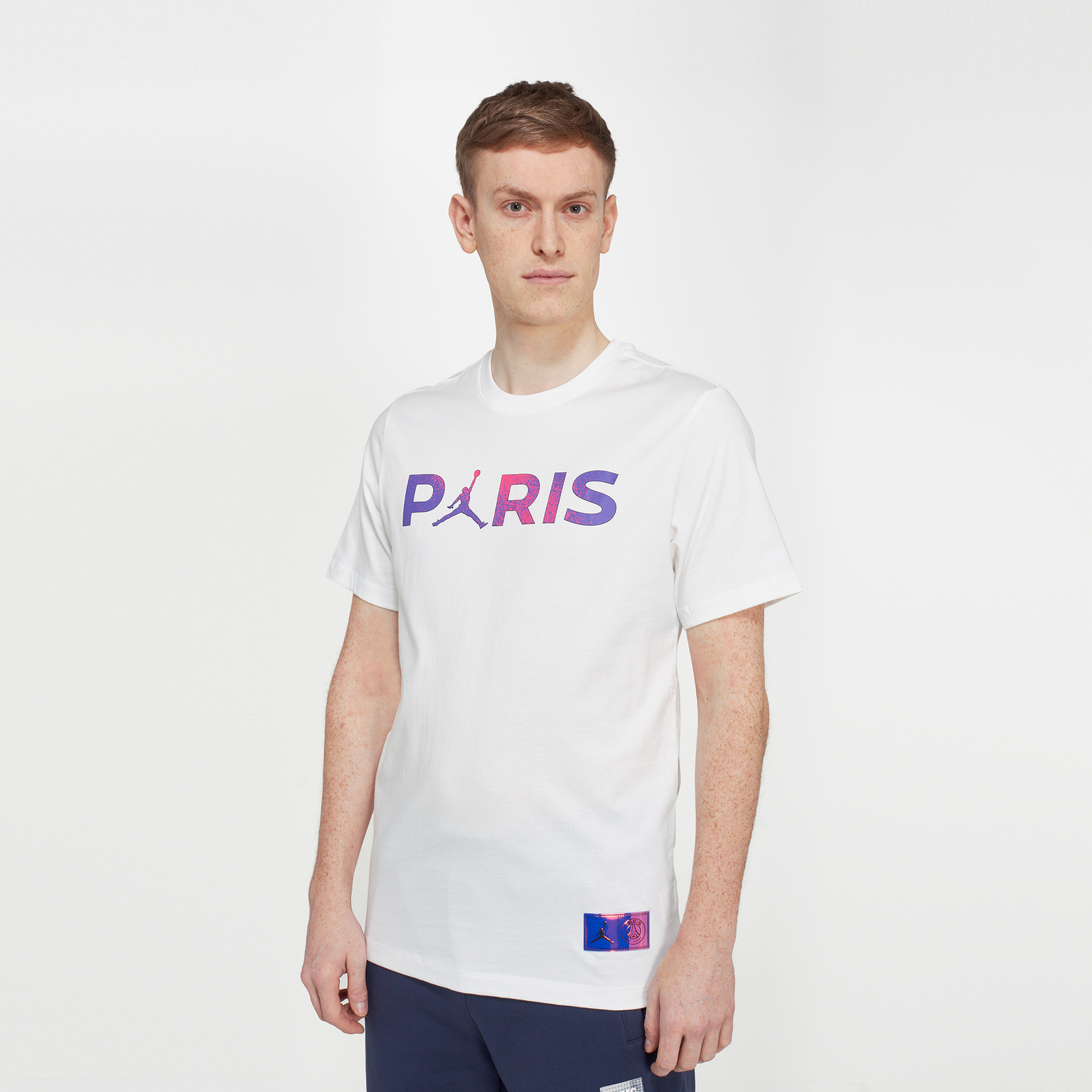 Футболка хлопковая Nike PSG Wordmark Tee CZ0797-100