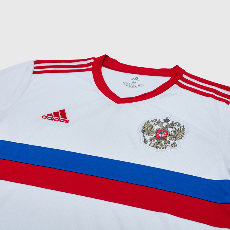 Футболка игровая выездная Adidas сборной России сезон 2020/21