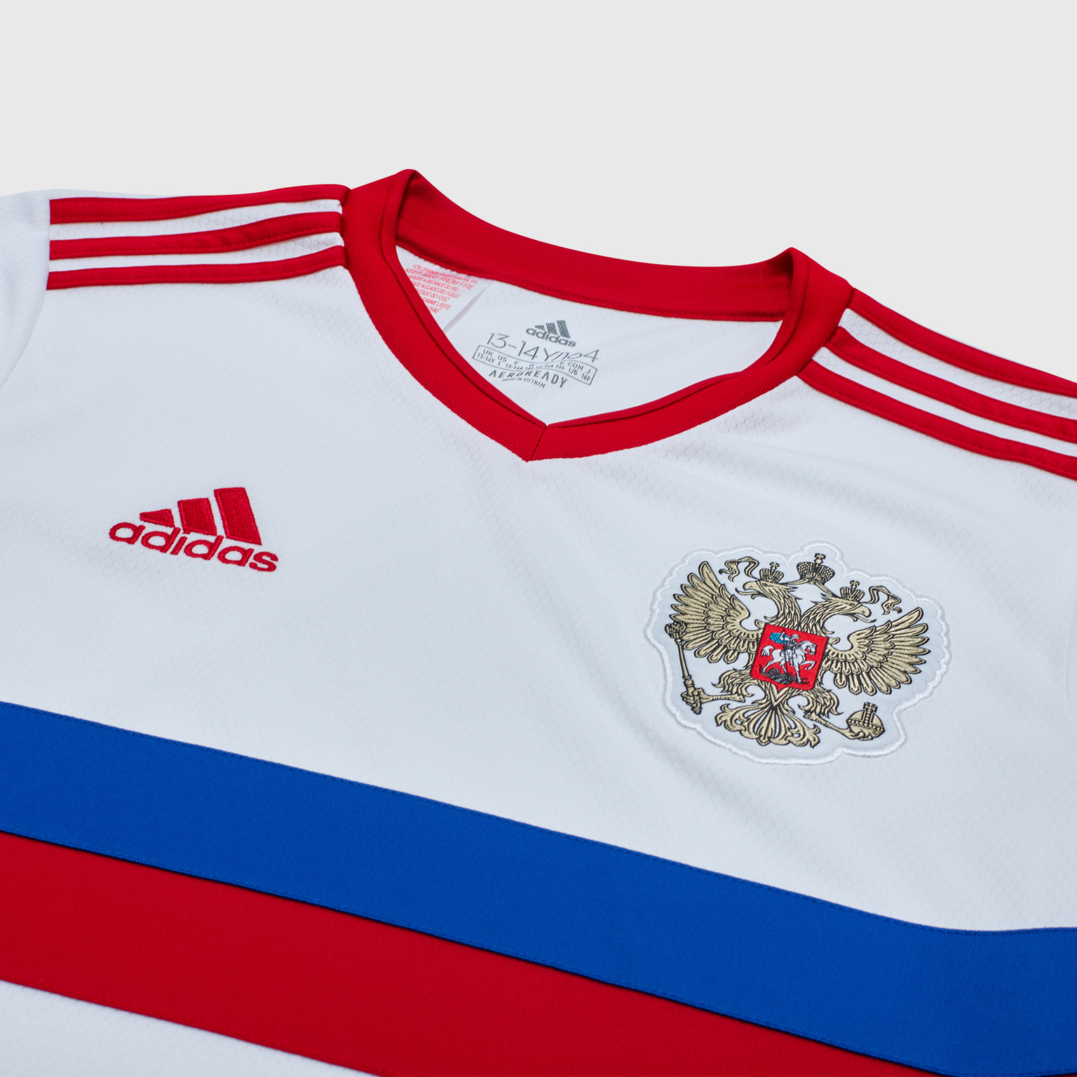 Футболка выездная подростковая Adidas сборной России сезон 2020/21