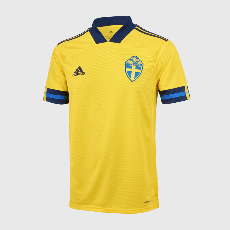 Футболка игровая домашняя Adidas сборной Швеции сезон 2020/21