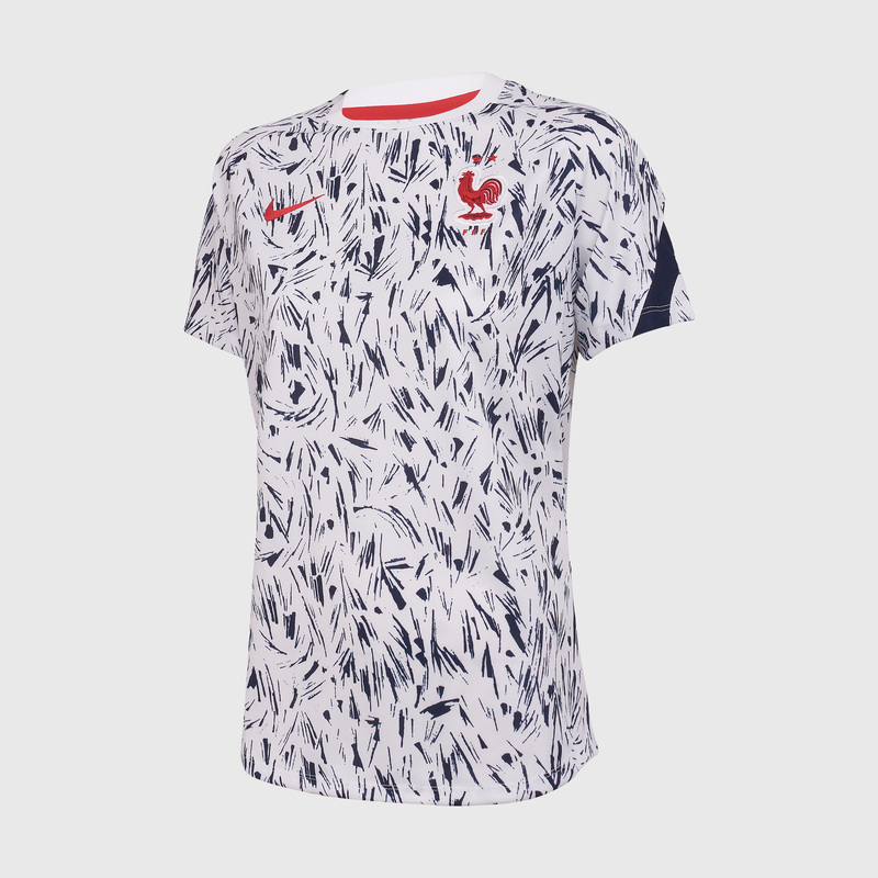 Женская предыгровая футболка Nike сборной Франции сезон 2020/21