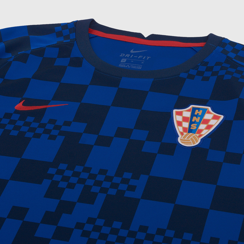 Футболка предыгровая Nike сборной Хорватии сезон 2020/21