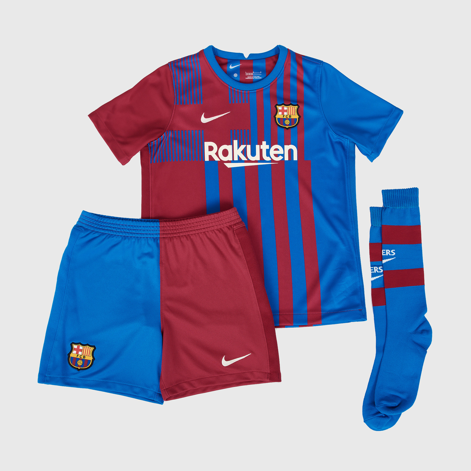 Комплект детской формы Nike Barcelona сезон 2021/22