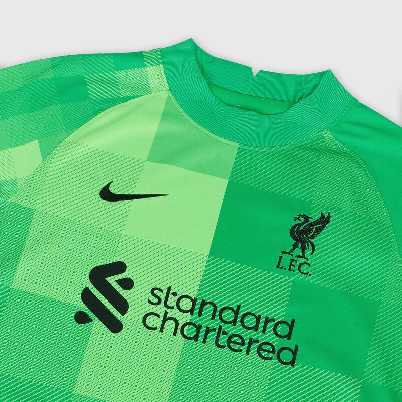 Футболка вратарская подростковая Nike Liverpool сезон 2021/22