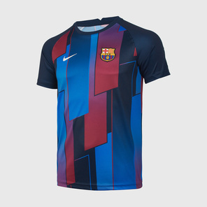 Футболка предыгровая подростковая Nike Barcelona сезон 2021/22