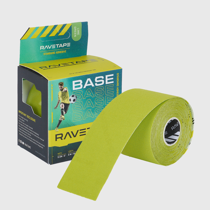 Тейп Ravetape Base Кинезиотейп, 5см x 5м, лайм