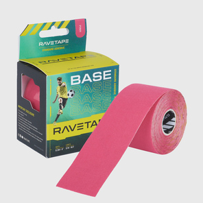 Тейп Ravetape Base Кинезиотейп, 5см x 5м, розовый