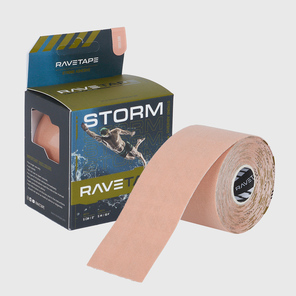 Тейп Ravetape Storm Кинезиотейп, 5см x 5м, телесный