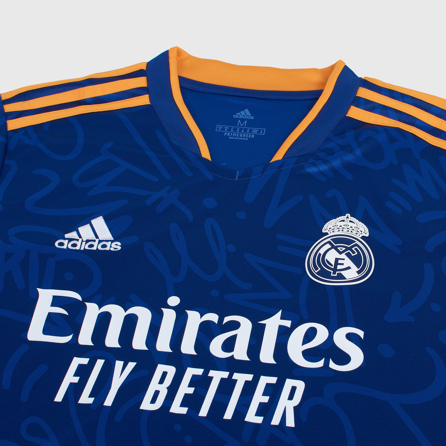 Футболка игровая выездная Adidas Real Madrid сезон 2021/22
