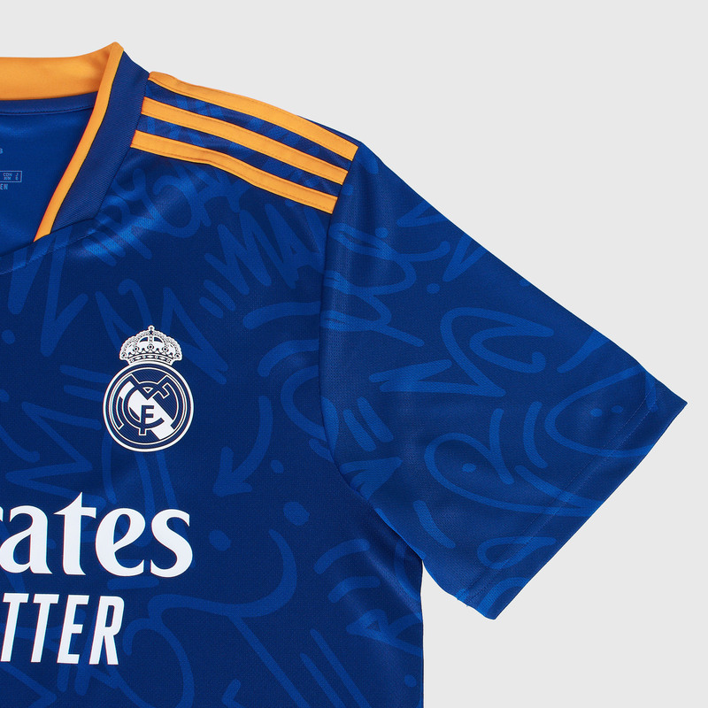 Футболка игровая выездная Adidas Real Madrid сезон 2021/22