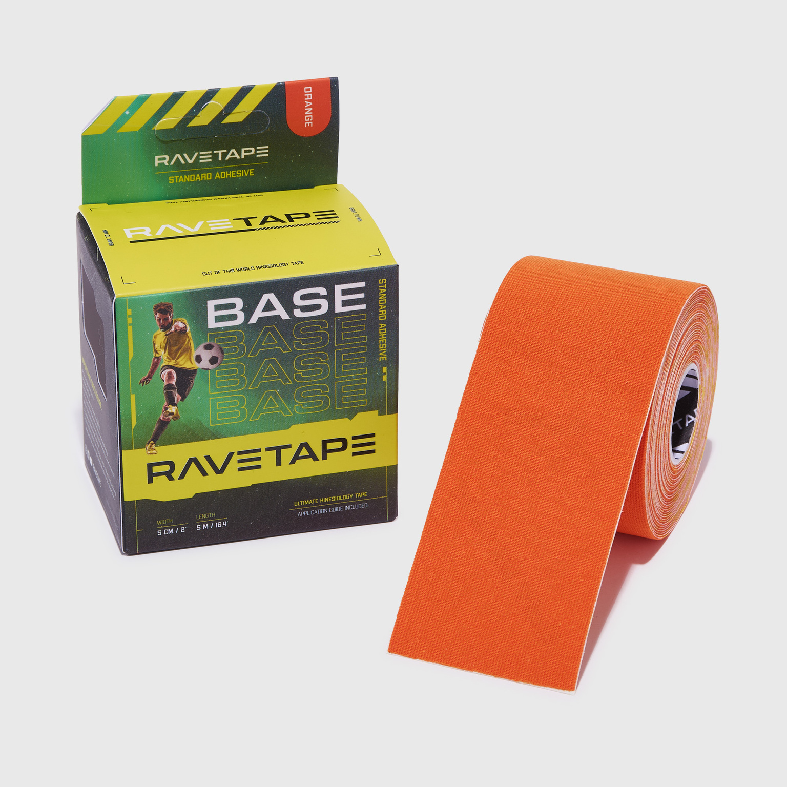 Тейп Ravetape Base Кинезиотейп, 5см x 5м, оранжевый