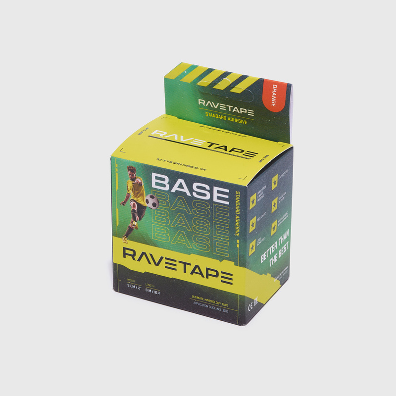 Тейп Ravetape Base Кинезиотейп, 5см x 5м, оранжевый