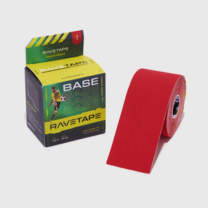 Тейп Ravetape Base Кинезиотейп, 5см x 5м, красный