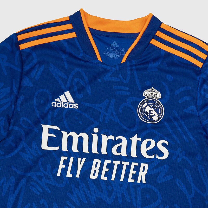 Футболка выездная подростковая Adidas Real Madrid сезон 2021/22