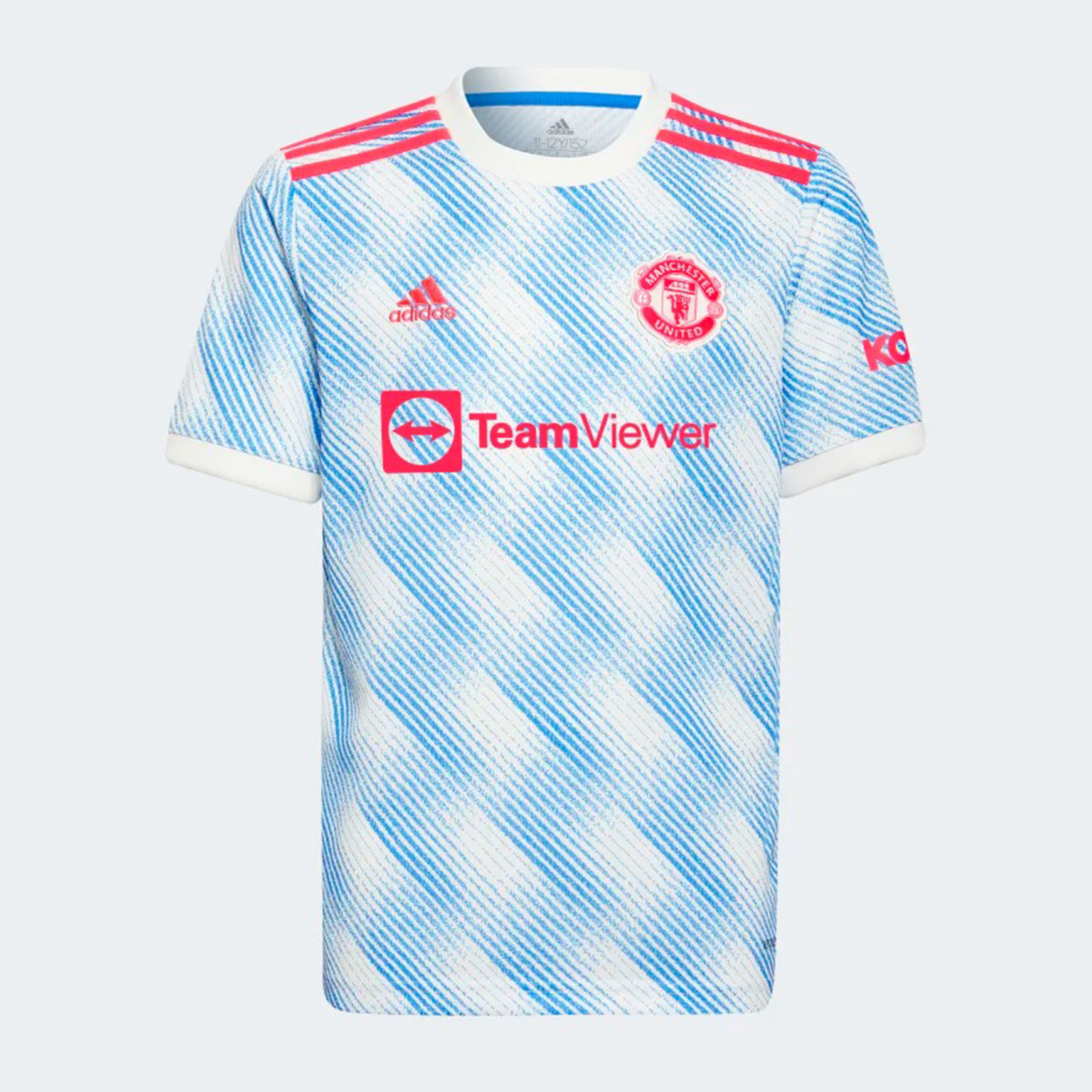 Футболка выездная подростковая Adidas Manchester United сезон 2021/22