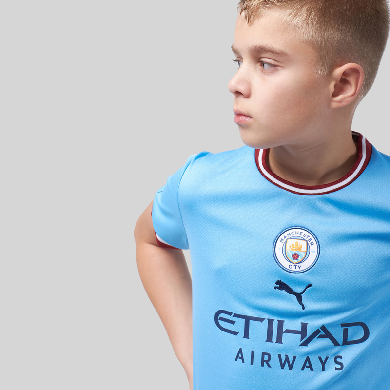 Футболка домашняя подростковая Puma Manchester City сезон 2022/23