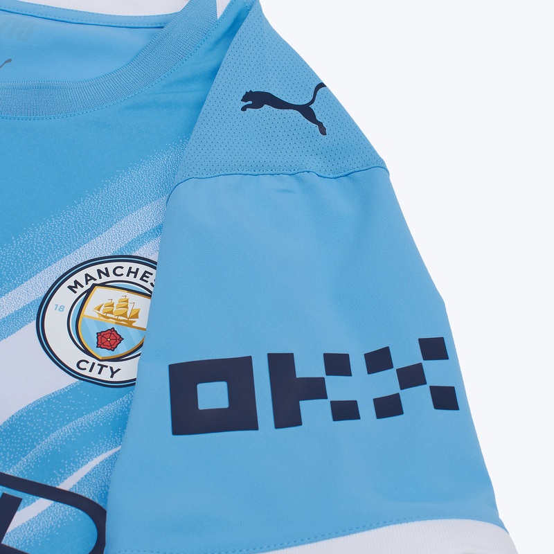 Оригинальная домашняя футболка Puma Manchester City сезон 2025/26