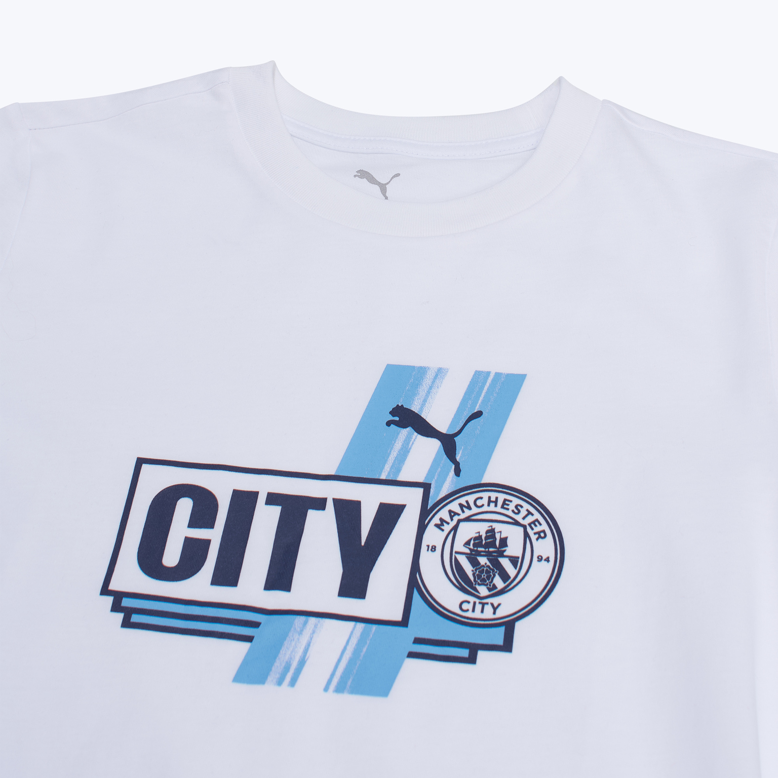 Футболка подростковая хлопковая Puma Manchester City 78267422