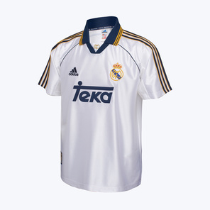 Ретро-футболка игровая домашняя Adidas Real Madrid 1999/00